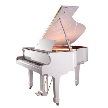 门德尔松mendelssohn 三角钢琴 家用教学演奏 白色亮光gp-01fa-158