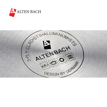 
                                        阿尔滕巴赫（ALTENBACH）德国品质进口不锈钢医用材质不粘锅电磁炉通用炒锅 炒菜锅 30CM送锅盖                