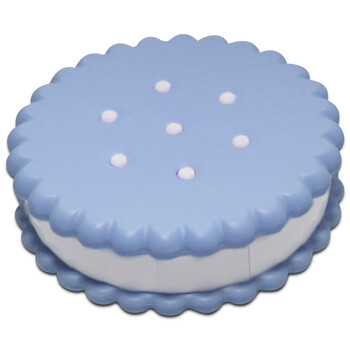 汐亚xiya 隐形眼镜盒伴侣盒双联盒护理盒 圆盒系列 xy88 蓝色