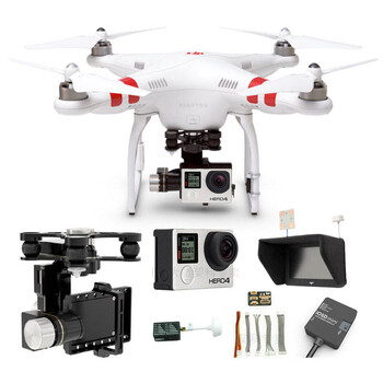 DJI大疆 精灵2 Phantom2+H3-3D/ H4-3D 云台 C 套餐(上手即飞)