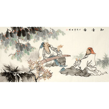 国家一级美术师白林《知音图》06拍卖已结束国家一级美术师 莫松生