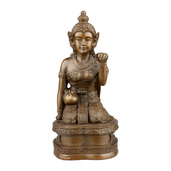 德佑堂 铜招手女神摆件泰国招财女神铜像摆设家居招财夫人开业送礼