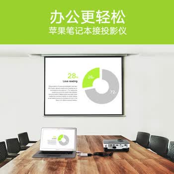 绿联 Mini DP转VGA转换器线高清迷你DP雷电2转接头适用苹果微软Surface笔记本电脑接投影仪显示器10459