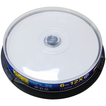 铭大金碟（MNDA）BD-R蓝光光盘/刻录盘 6-12速25G 可打印 10片桶装