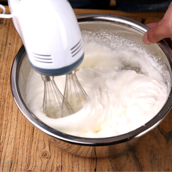 手持家用电动打蛋 奶油搅拌器自动蛋糕打蛋机和面烘焙搅拌机 红色