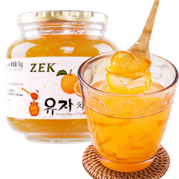 Zek韩国原装进口zek蜂蜜柚子茶 果肉饮料 1kg 韩国进口zek 蜂蜜柚子茶原装进口水果茶蜜炼果酱冲饮饮品1000g 行情报价价格评测 京东