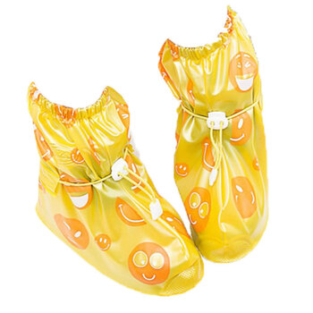 白领公社 雨鞋套 儿童卡通防雨鞋套加厚防滑耐磨便携式儿童小学生卡通