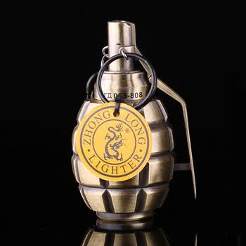 整人手榴弹打火机挂件 创意超大号特种兵手雷模型cf穿越火线cs玩具