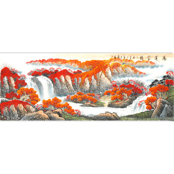 拍卖已结束06著名画家 凌云子《乾坤聚玉》180cmx68cm拍卖已结束