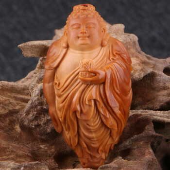 【如来】橄榄核雕 苏州 程非作品2.0cm