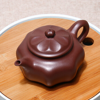 上物(sharewoo) 宜兴八方紫砂壶手工茶壶茶具 紫泥八面玲珑壶d