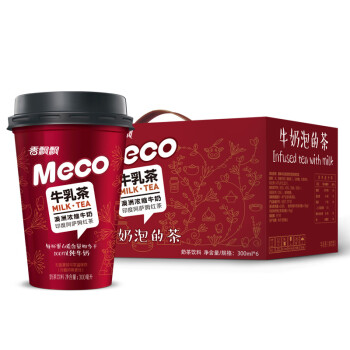 香飘飘香飘飘meco牛乳茶 香飘飘奶茶meco牛乳茶液体即饮奶茶牛奶撞红茶饮料300ml 6杯整箱礼盒装 行情报价价格评测 京东