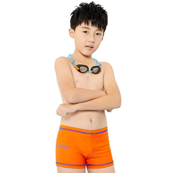 李宁lining儿童泳裤男童抗氯速干亲肤儿童泳衣宝宝高弹舒适游泳裤套装