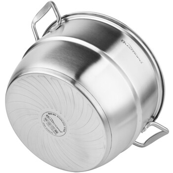 huanxipo26cm28cm30cm不锈钢蒸锅三层加厚304复底电磁炉煤气灶通用 30cm