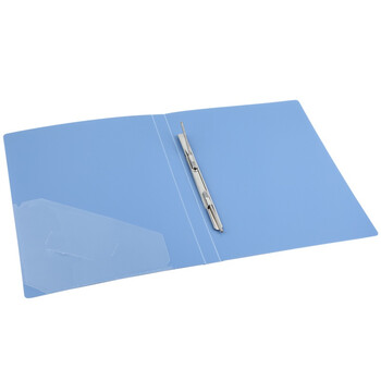 齐心(Comix) A4坚固文件夹/资料夹/单弹簧夹 蓝色 AR151A-P