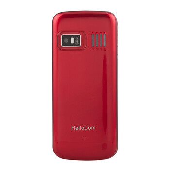 HelloCom Z213 电信2G 直板老人手机 红色
