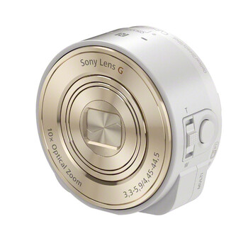 索尼（SONY） DSC-QX10 镜头式数码相机 白色（1820万有效像素 10倍光学变焦 25mm广角 WIFI/NFC随时分享）