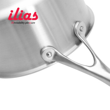 
                                        伊利亚斯（iLias）奶锅无涂层平底锅304不锈钢电磁炉通用                