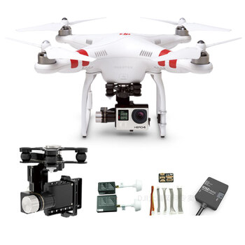 DJI大疆 精灵2 Phantom2+H3-3D/ H4-3D 云台 C 套餐(上手即飞)