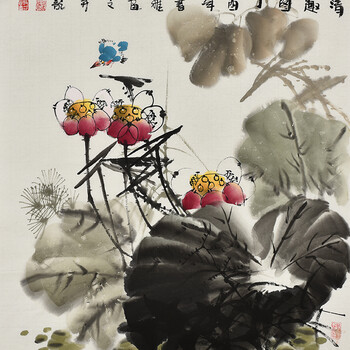 院院长 当代工笔画名家 孙兴芝《醉春风》06拍卖已结束当代实力画家