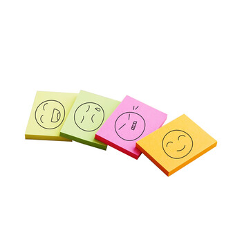 N次贴(STICKN)32043 四色荧光便条纸/便利贴/百事贴（38*50mm）3袋/包