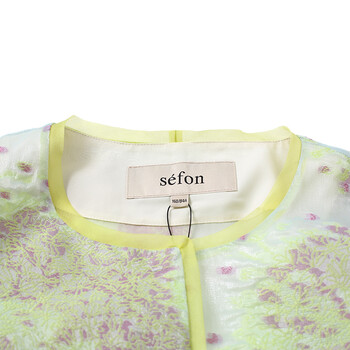 sefon臣枫 甜美修身刺绣精美钉珠风衣外套9220WA551 花绿/MN3 M/160