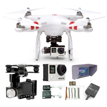 DJI大疆 精灵2 Phantom2+H3-3D/ H4-3D 云台 C 套餐(上手即飞)