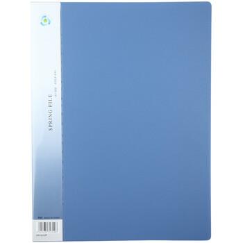 齐心(Comix) A4坚固文件夹/资料夹/单弹簧夹 蓝色 AR151A-P