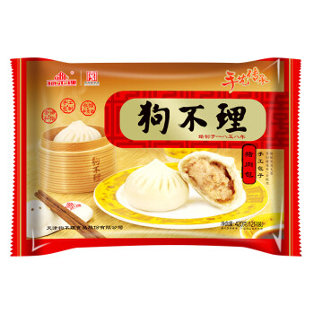 狗不理 手工包子猪肉口味 420g *12件