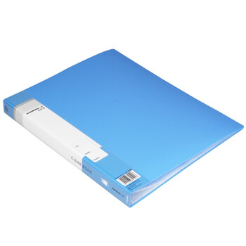 三木（SUNWOOD）40页标准型资料册/斜内袋 蓝色 F40AK