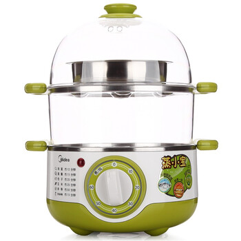 
                                        美的（Midea）煮蛋器SYH18-2A 家用早餐机 多用电蒸锅 智能防干烧                