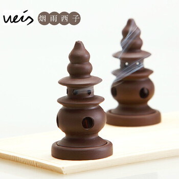 
                                        米优生活（miu-life）WEIS 三潭印月 紫砂 香炉 创意礼品 香薰炉 香薰炉陶瓷 单个香炉                