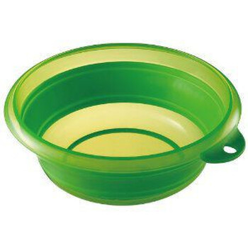 家用多功能硅胶脸盆可折叠塑料洗菜盆旅行军训洗脸洗衣盆 小号绿色_ 6