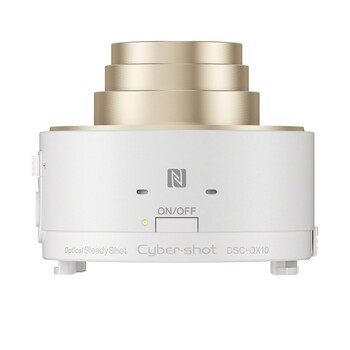 索尼（SONY） DSC-QX10 镜头式数码相机 白色（1820万有效像素 10倍光学变焦 25mm广角 WIFI/NFC随时分享）