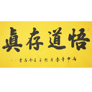 中国书法家协会会员王金昌《悟道存真》