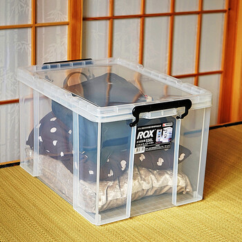 天马Tenma 密封塑料收纳箱 加高型儿童整理箱  环保收纳盒加厚大号劳克斯ROX 530 530L