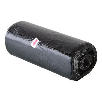 齐心（COMIX）5卷150只加厚中号办公生活垃圾袋45*50cm 垃圾分类 办公用品 工具 黑色L101E