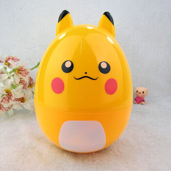 帕西诺 儿童不倒翁存钱罐皮卡丘塑料储蓄罐摔不烂卡通零钱硬币储钱罐