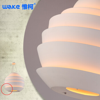 惟柯(wake)客厅LED吊灯 现代北欧简约卧室餐厅灯饰吧台咖啡厅书房灯WD977 吊灯
