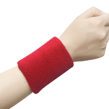 夏季吸汗运动护腕 男女篮网羽毛球排球扭伤擦汗跑步健身护手腕 红色 8