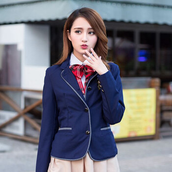 学院风校服班服jk制服 水手服秋冬套装学生女 白西装 xxl