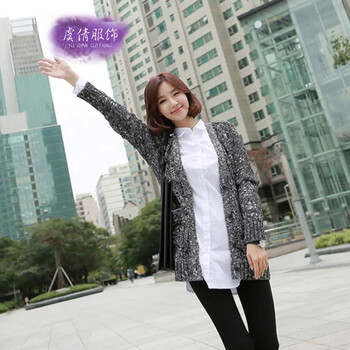 虞倩YQ 2015春新品韩版女装宽松纯棉大码中长款衬衣女长袖Y087 白色 XXL