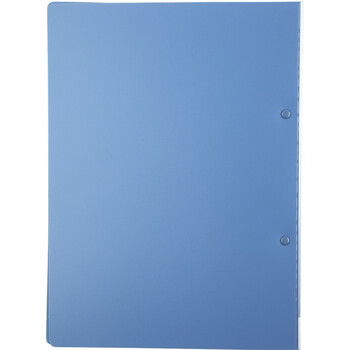 齐心(Comix) A4坚固文件夹/资料夹/单弹簧夹 蓝色 AR151A-P