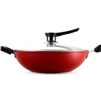 南方厨具NANFANGCOOKWARE 炒锅 32CM电磁炉通用立盖不粘锅 红色NF-532