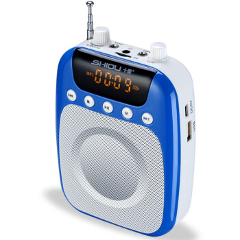 十度（ShiDu）S318 便携数码扩音器 小蜜蜂 无线扩音器 智能语音提示 一键式录音  宝石蓝