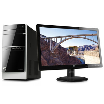惠普（HP）500-515cn 台式电脑（G1840 4G 500G DVD光驱 WiFi 键鼠 Win8.1）18.5英寸显示器