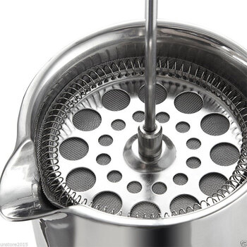 焙印 骑士法压壶304不锈钢咖啡壶手冲双层保温免滤纸350ml2人份