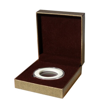 纪念币礼盒保护盒牛年生肖纪念币10元5元武夷山硬币钱币收藏盒 单枚装-金色