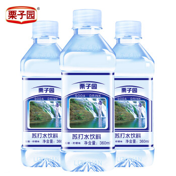 栗子园 苏打水 碱性苏打水 柠檬味 316ml*4瓶