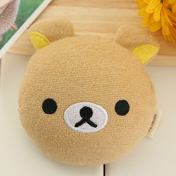 卡通沐浴球 可爱宝宝浴擦动物造型洗澡海绵擦 儿童纯棉搓澡巾 黄熊